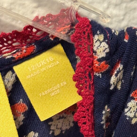 Maeve Bohemian Floral Print Long Sleeve Top Sz 12 multi blouse - Picture 4 of 12